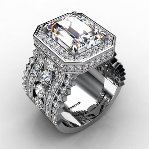 18k White Gold Engagement Ring 2.632ct - 1002044-18kw